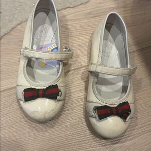 Gucci ballerina flats with web detail & Velcro straps